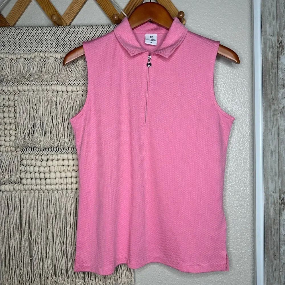 Daily Sports Peoria Sleeveless Polo in Pink